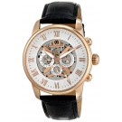 Charles-Hubert Paris Men's Rose-Gold Plated Stainless Steel Multifunction Automatic Watch