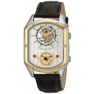 Charles-Hubert Paris Men's Two-Tone Stainless Steel Dual Time Mechanical and Quartz Watch